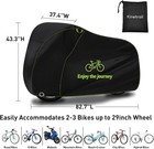 Bike Cover For 1 Bike Waterproof Outdoor  Ebike Cover Rain Sun Uv Dust Wind
