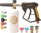 Gdhxw X-887 High Pressure Washer Gun With Foam Cannon 2 Adapter 7 Pressure    