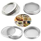 Srxes Sprouting Jar Kit 4 Pack Stainless Steel Lids And Foldable Stands