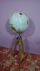 18  Big Modern Map Atlas World Globe With Wooden Tripod Stand Globe Floor Decor