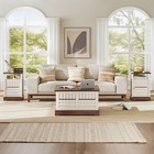 Farmhouse Square Lift Top Coffee Table Set Narrow Sofa Table Bed Side End Table