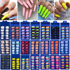 240 100pcs Fake False Nails Tips Full Cover Long Coffin Ballerina Art Manicure