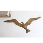 Vintage Brass Seagull Wall Hanging - Single Brass Bird  Retro Mcm Decor