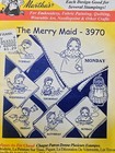 Aunt Martha s Hot Iron Transfer  3970 The Merry Maid New Embroidery Pattern Vtg