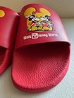 New Disney X Coach Mickey Minnie Slides Women   s 9b Red Wdw 50th C8740 Nib In Box