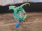 Franklin Mint 4  Dragon Statue Michael Whelan Guardian Green Gold Blue 