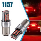 2pcs Red 1157 Led Safety Lights Brake Stop Tail Parking Light Bulbs Bright