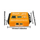 Magnetic Hidden Stash Box Under Car Secret Compartment Security Safe Container M