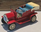 Vintage Yonezawa Tin Antique Ford Friction Toy Car Japan Works W  Original Box