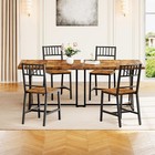 Kitchen Chairs Set Of 4 Wooden Dining Room Chairs W  Metal Frame Dining Chair