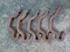 Lot Of 5 Railroad Ties J-hook Spikes Weld Art Forging 10 Lbs High Carbon Steel