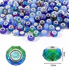 110 Pcs Beads For Pens - European Craft Large Hole - Blue 110  