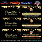 25-2000 Ebay Classy Thank You Seller Business Cards  star   4 Amazon  Etsy  Bulk