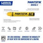 Markal 080220 B Paintstik Solid Paint Crayon  11 16 In Round Tip  White  12 Pk 