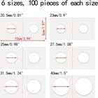 600 Pcs Coin Flips 6 Assorted Sizes 2  X 2  Cardboard Coin Holders Mylar Coin Fl