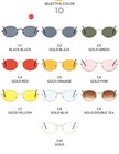 Vintage Retro Round Sunglasses Classic Mens Women Small Oval Shade Glasses Uv400