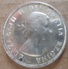 1954 Canada Silver One Dollar Coin  Nice Grade  rj301-21 