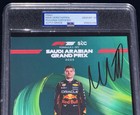 Psa 10 Signed Max Verstappen Driver Card F1 Goat   4x World Champion Winner Auto
