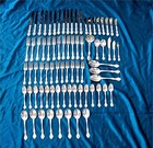 Westmorland Sterling Silver Flatware For 12 George   Martha 77 Pc   Scrap  3100 