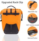 Rockbros Bike Panniers Rear Rack Bag 32l Waterproof Durable Easy To Install 2pcs