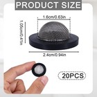 Boxob 20pcs Garden Hose Screen Filter  Stainless Steel Rubber Black  Silver