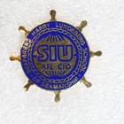 Vintage Siu Afl-cio Seafarers Harry Lundeberg School Pin Badge Maritime Wheel