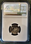 Octavian  augustus  Ar Denarius Ngc F 31-30 Bc Victory Neptune Ric 256