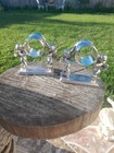 2 Meriden Brittania  Co  Silver Plate Double  Cherubs Napkin Holder Ring