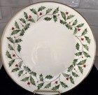 Set Of 4 Lenox Holly Berry Holiday Dinner Plate Bone China 10 5    Gold Rim