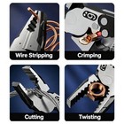 9in Ratcheting Locking Pliers  Self Locking Pliers Cut strip crimp  33mm Opening