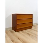 Teak Mid-century Danish Dresser Torring Mobelfabrik Three Drawer Soft Close