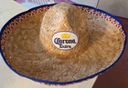 Corona Extra Beer Straw Sombrero 21  Hat Officially Licensed New
