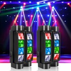 2pcs Spider Moving Head Light Dmx512 Rgbw 8led Dj Disco Stage Party Club Lights