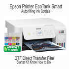 Epson Printer With Dtf Ink Heat Press Machine 15 x15  T-shirt Print Starter Kit