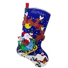Bucilla Felt Stocking Applique Kit 18  Long-santa s Sleigh Ride