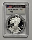 2019 W American Eagle Proof Fine Silver 1oz Pcgs Pr70 Dcam First Day Signed