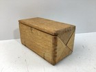 Antique Oak Wooden Sewing Machine Fold-out Puzzle Box- Empty