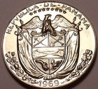 Rare Silver Proof Panama 1972 Half Balboa only 13 332 Minted awesome free Ship