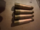 Set Of 4 Pcs  1 2  X 4  Npt Threaded Brass Pipe Nipple Open Box Fast Shipping