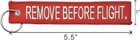 Aixepa 3x Remove Before Flight Red white Key Chain 5 5  X 1   3 Pack 