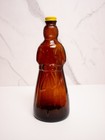 1973 Mrs Butterworth s 24 Oz Amber Color Glass Syrup Bottle 10  Metal Cap