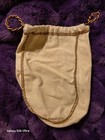 Crown Royal Beige gold Cloth Drawstring Advertising Bag  Distillery