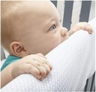 Halo Breathable Mesh Crib Railguard Teething Cover  White  18  H X 27    L - New