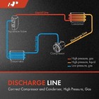A c Discharge Line Hose Assembly Compatible With Baja 2003  Impreza 2002-2007  C