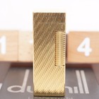Dunhill Rollagas Lighter Gold Wav Pattern _ultrasonically Cleaned_working