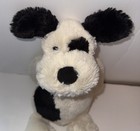 Jellycat Bashful Puppy Dog Cream Black Eye Patch Soft Plush Stuffed Toy 12   
