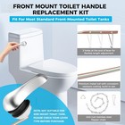 2 Pack Toilet Handle Replacement Kit  Universal Front Mount Toilet Flush Lever R