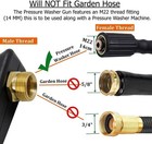 4000psi High Pressure Car Power Washer Gun Spray Wand Lance Nozzle And Hose Kit