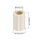 10pcs 13x19mm Pool Cue Ferrules Billiard Cue Slip On Stick Tip Replacement White