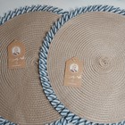 Dolly Parton 4pc Kitchen Set Denim Peva Tablecloth Pot Holder 2 Woven Placemats